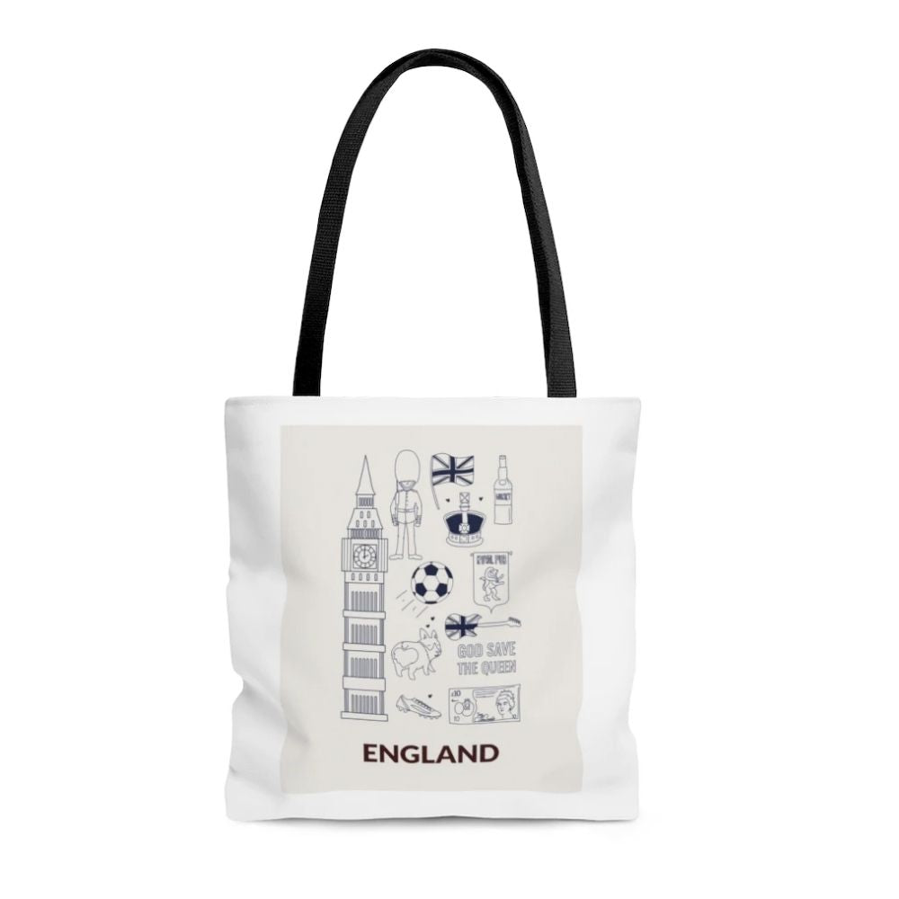 Symbols of ENGLAND Everyday Shopper Tote Bag Medium