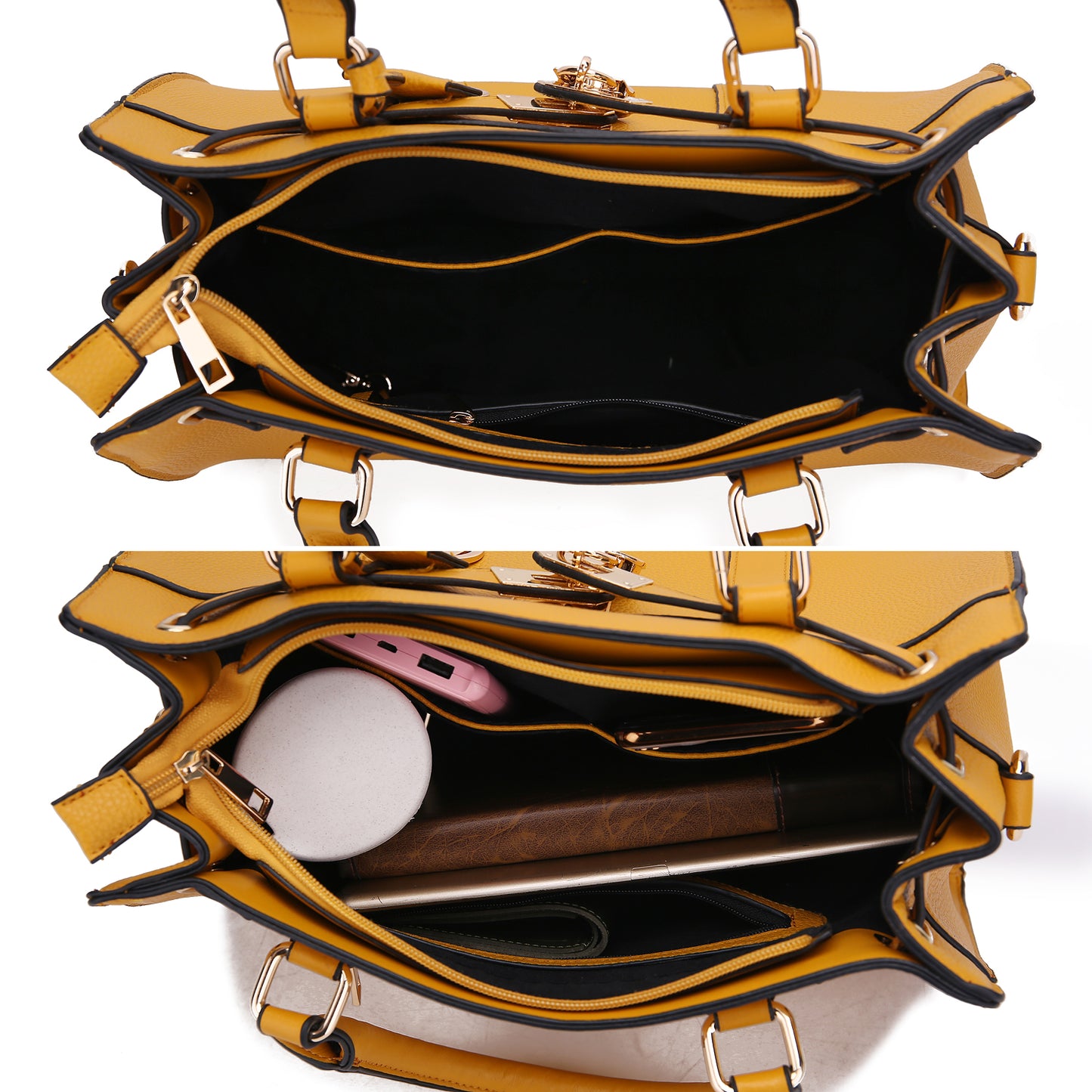 Christine Vegan Leather Women Satchel Bag with wallet