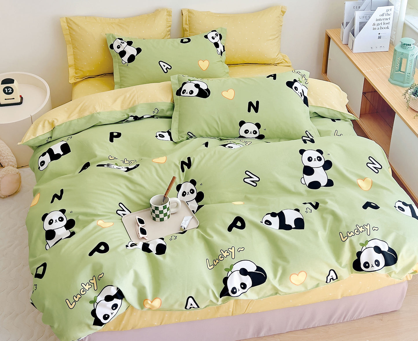 Max Panda Prints 100% Cotton Comforter Set