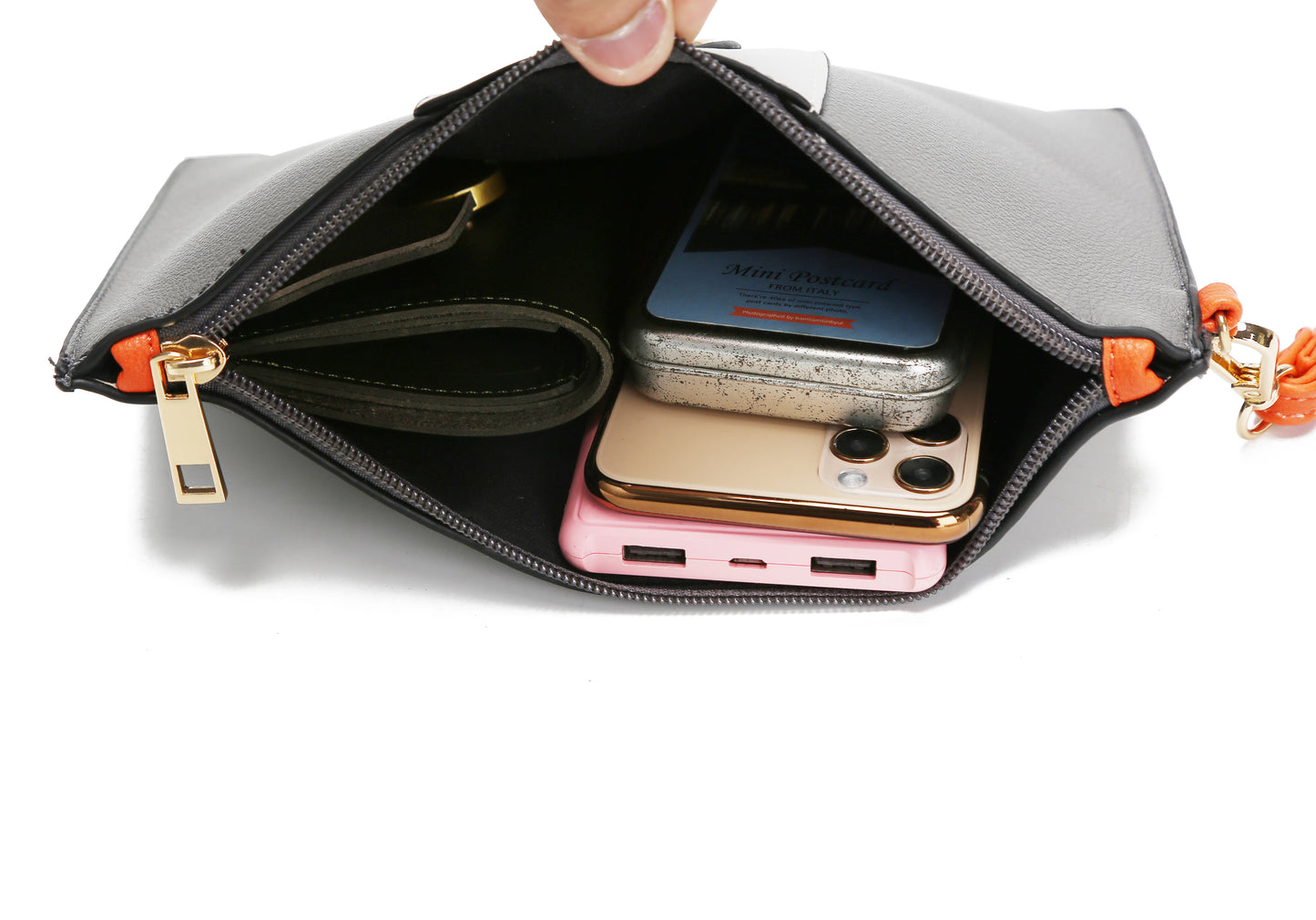 Holland Tote with Wristlet Handbag Vegan Leather