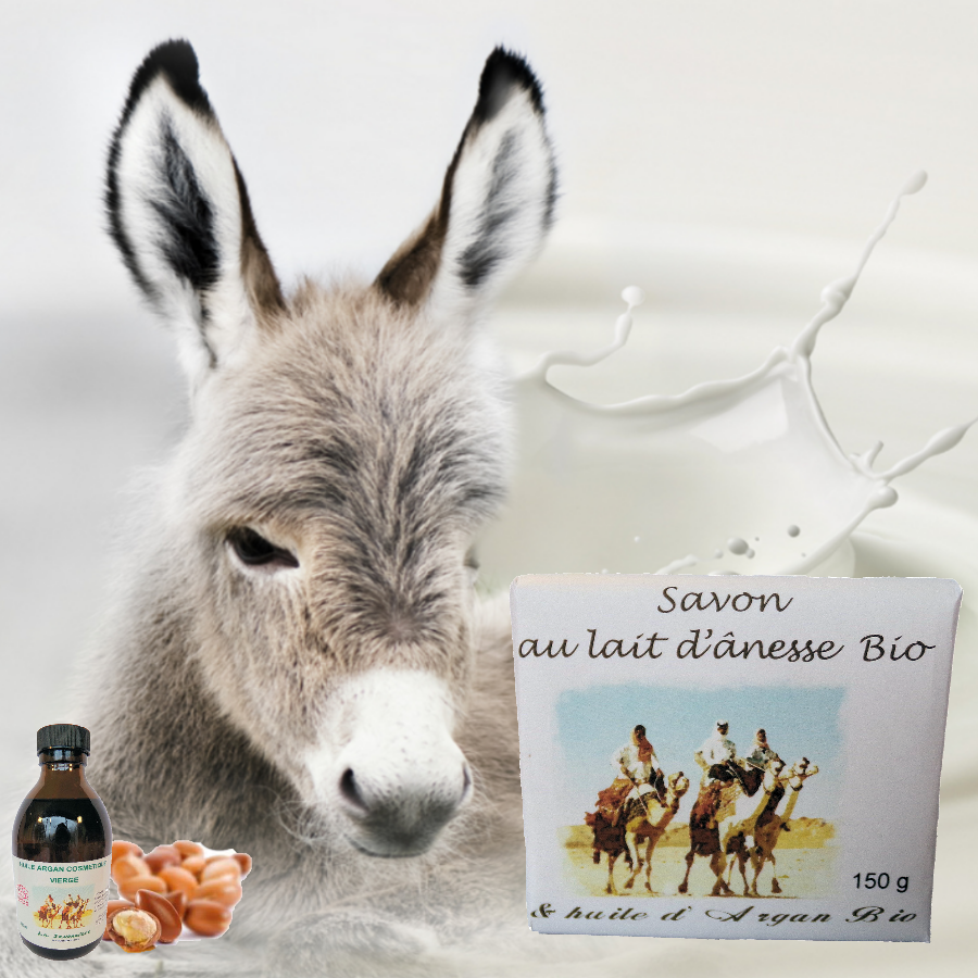 Organic donkey milk soap & organic argan oil 150 g