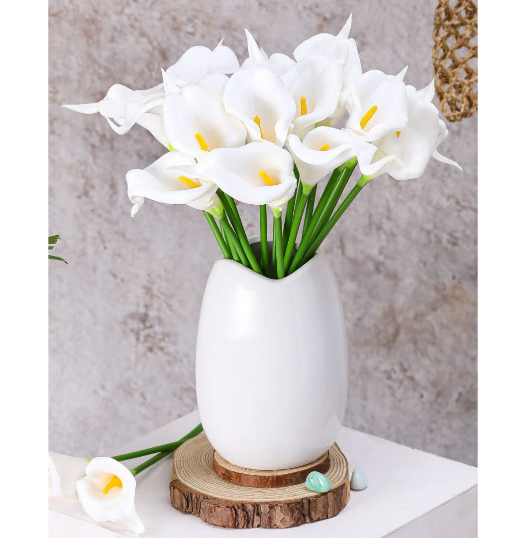 5 Pcs Artificial Tulip Lily Flower Sticks for Deepawali Gifting