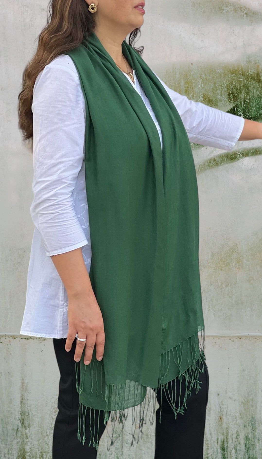 Emerald Green Modal Solid Scarf