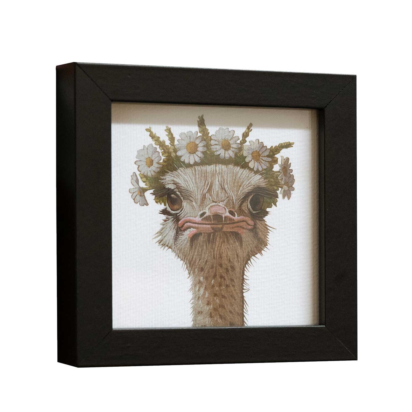 Pocket Art, Print im Rahmen, 10 x 10 Blumenkind Nandu