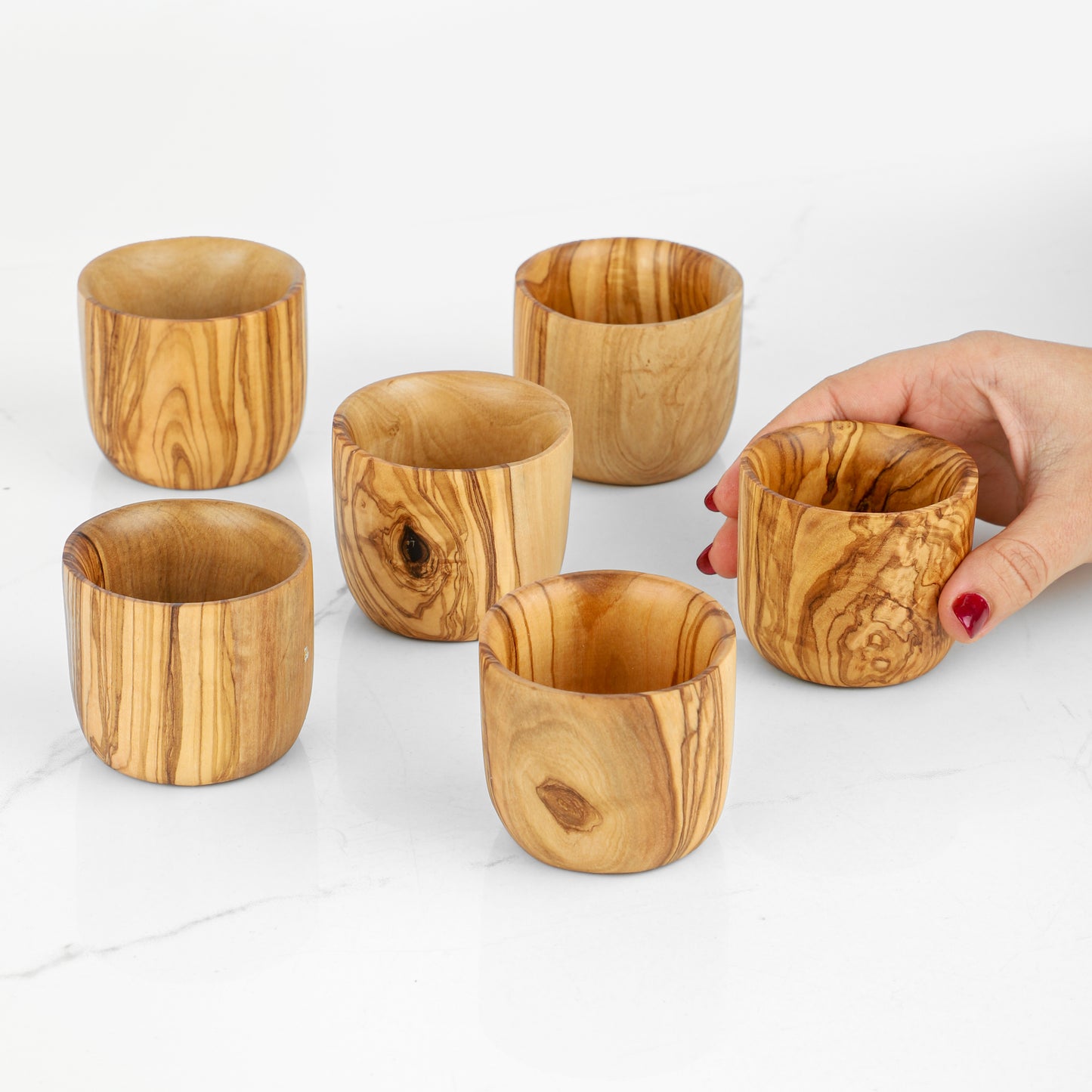 Olive Wood Handmade Drinking Cup – Eco-Friendly, Rustic & Durable