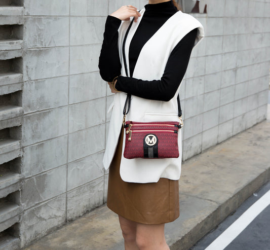 MKF Collection Tarren Signature Crossbody/ Wristlet Bag by Mia K