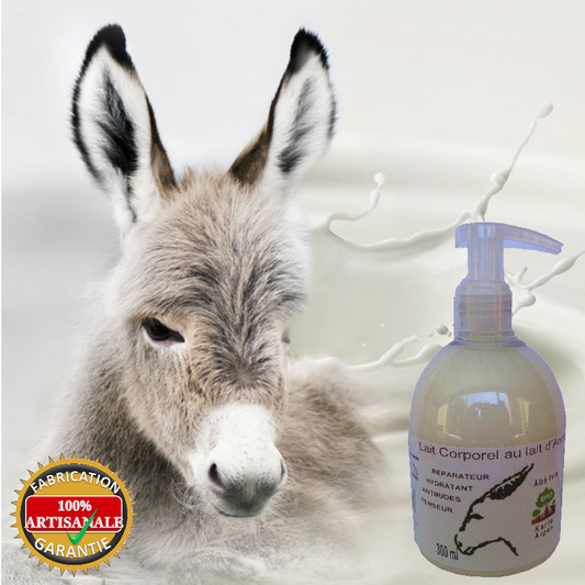 Body milk with organic donkey’s milk & organic argan oil 300 ml (pump)