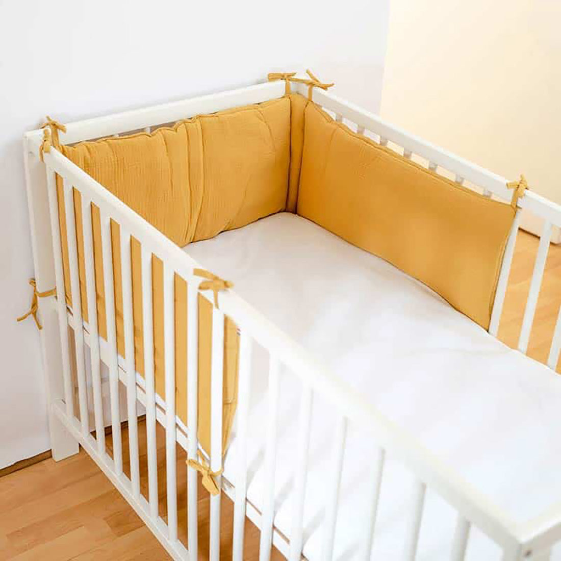 Organic Cotton Cot Bumper - Honey