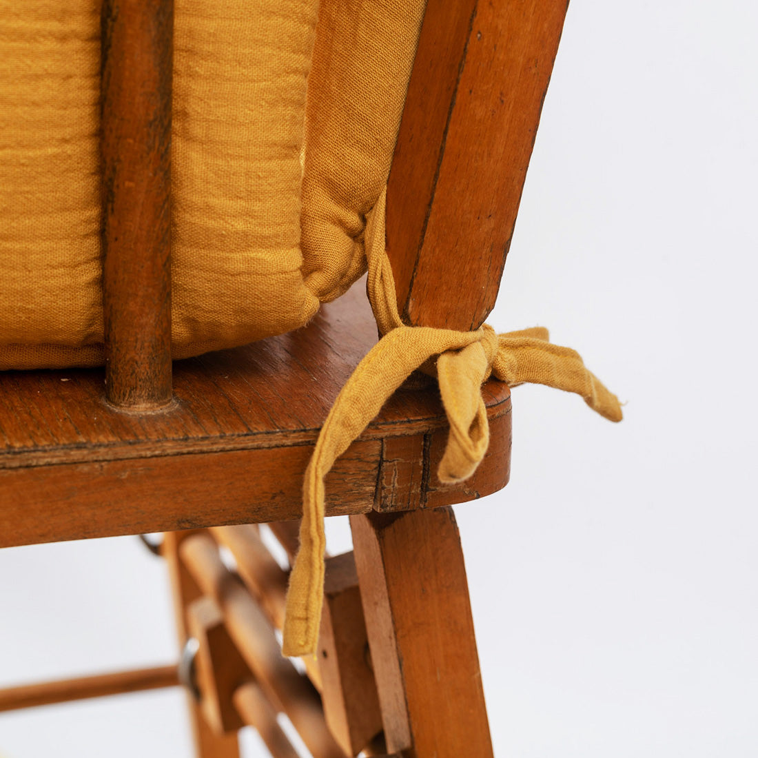 Cushion High Chair in Organic Cotton - Honey