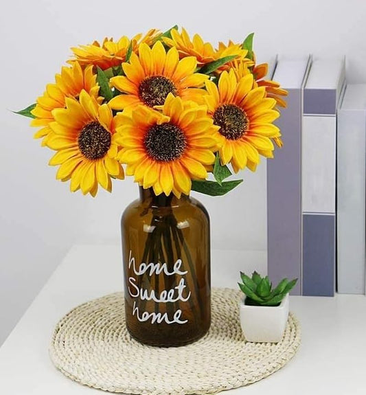6 pcs Artificial Sunflowers for Home,Artificial Sunflowers Bouquets