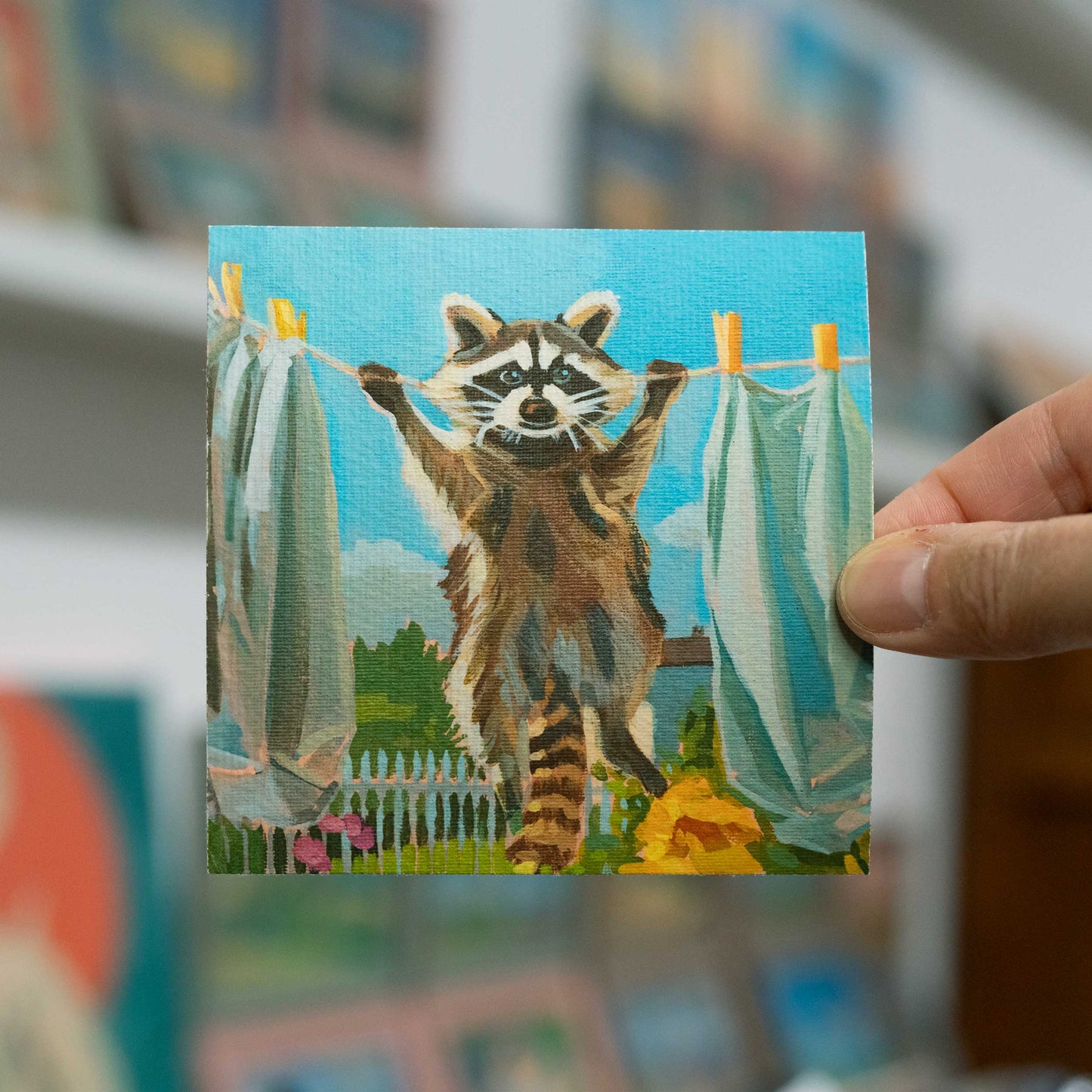 Pocket Art, Print im Rahmen, 10 x 10 cm, Abhängen