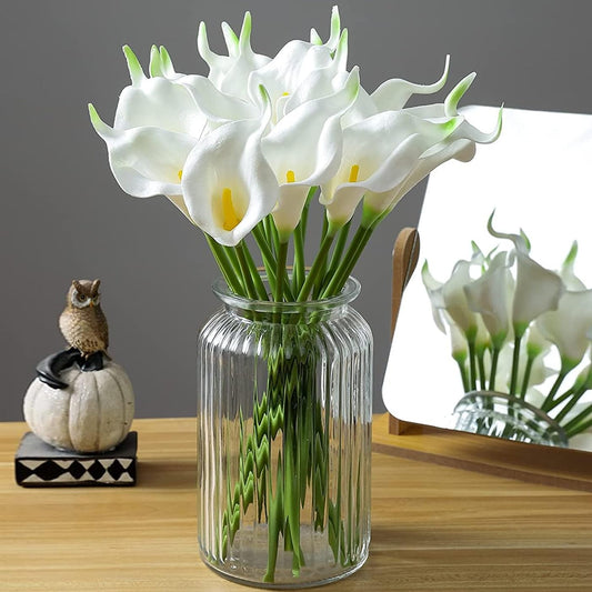 10 Pcs Artificial Calla Lily Flowers Bunch For Vase