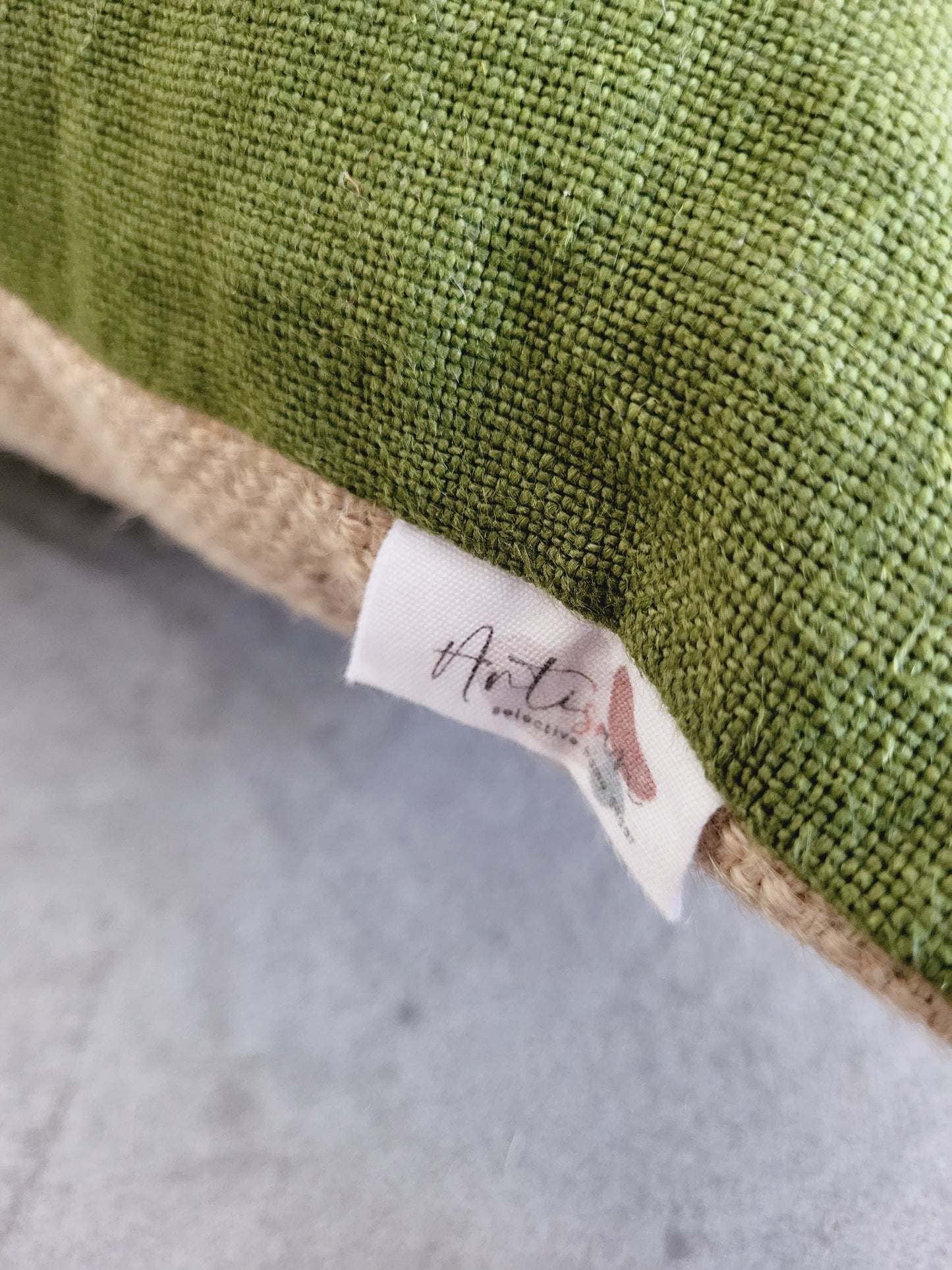 Olive Green Floor-Cushions