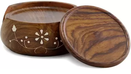 DECORASIA Wood Coaster Set (Pack of 6)
