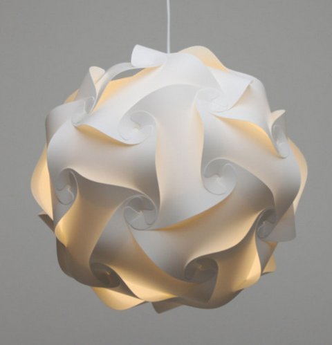 Jigsaw Puzzle Fire Ball Akash Kandil Lantern Lamp Shade