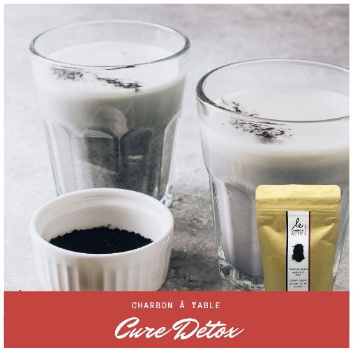 Coffret découverte charbon actif en poudre + livre de recettes