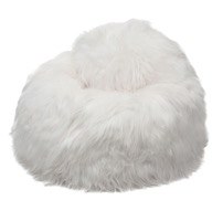 Zitzak IJslands | Natural wit | 100 x 100 x 60cm