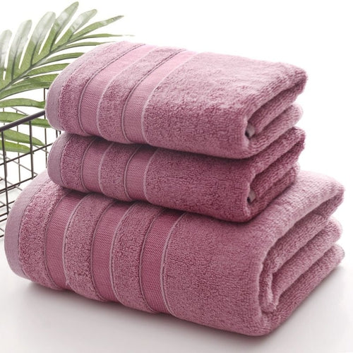 Linen Bath Towel Set 3 Pieces Soft and Absorbent;  Premium Quality