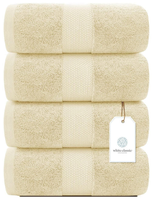 Luxury Bath Towels Set of 4 Large 700 GSM Cotton Ultra Soft Bath