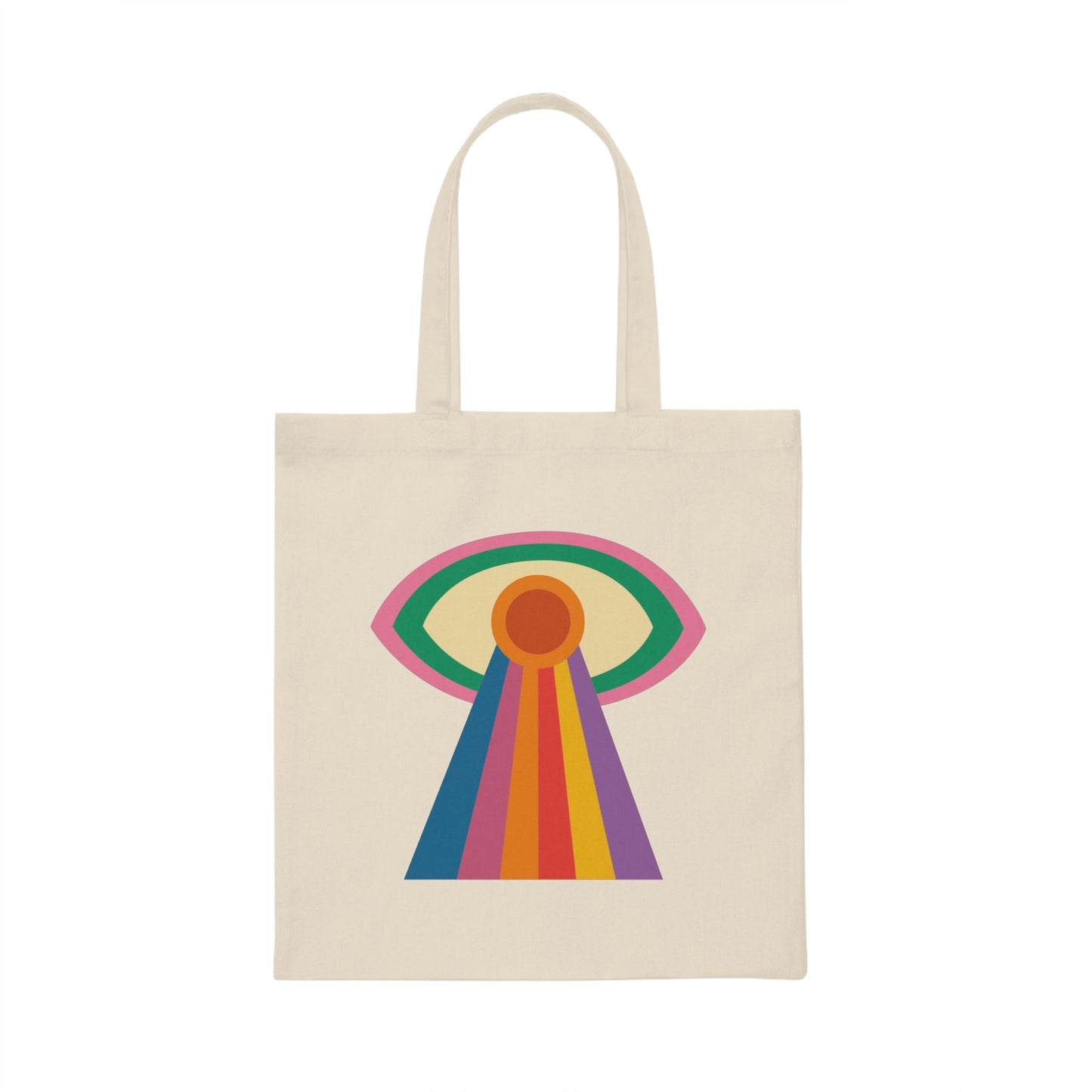 Evil Eye Canvas Tote Bag
