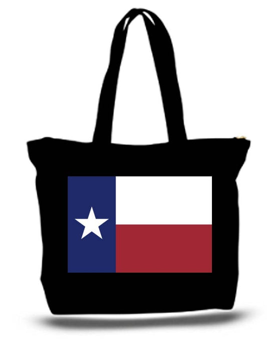 State Flag Of Texas Large Tote New Zipper Bag