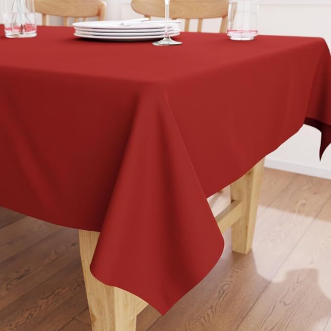 Dining Table Cover for 4 to 6 Seater (Size-140x180cm) (Color-RED)
