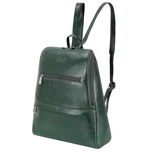 A.E Green Leather Side Shoulder Bag for Women and Girls | Outdoor,
