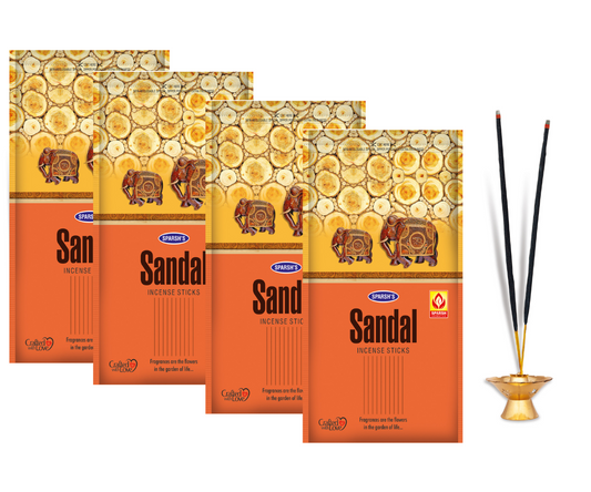 SPARSH AROMATICS Sandal Agarbatti | Long-Lasting Sandalwood