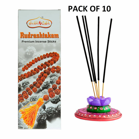 SHUBH LABH Rudrashtakam Incense Stick Pack of 10