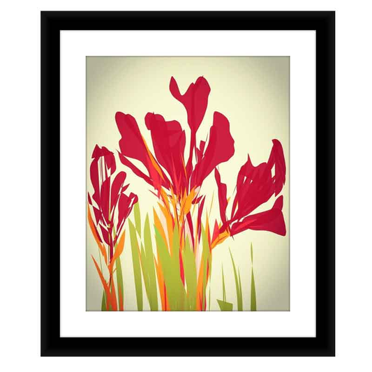 Canna Flowers Canvas Painting Wall Décor