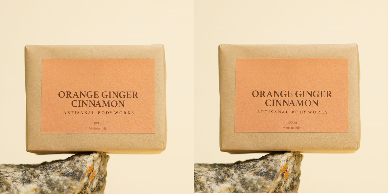 Orange Cinnamon Ginger Bar Pack of 2