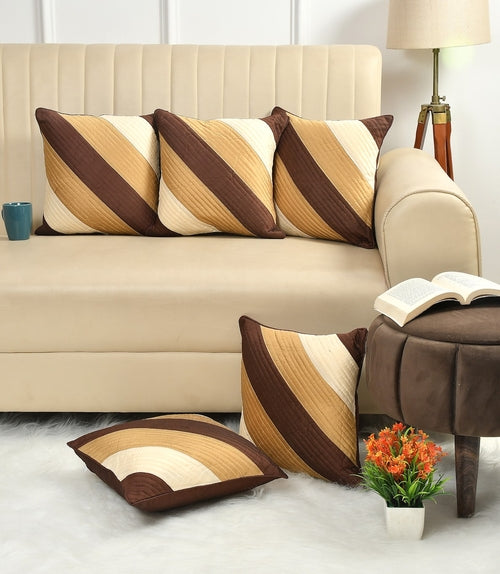 Modern Stripped Design Cushions Cover set of 5 (Size-40x40cm)