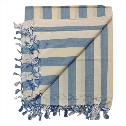 SHISHIR Cotton Soft Beautiful Striped Bhagalpuri Blanket