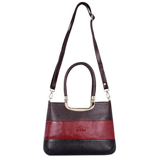 A.E Leather Women's Satchel Bag With Strap and Zipper | Ladies Purse