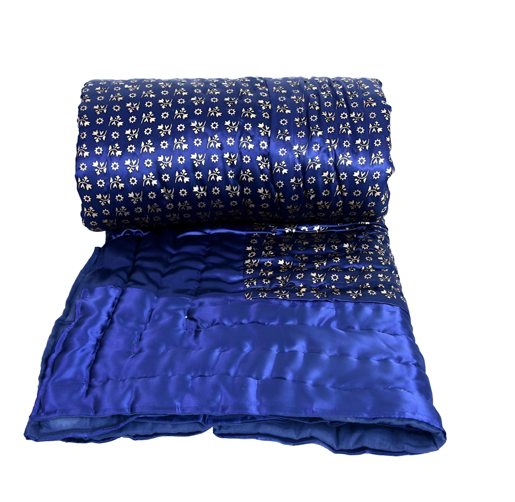 Beautiful Floral Print Soft Cotton Single Bed Blanket Color 2X1.5 M