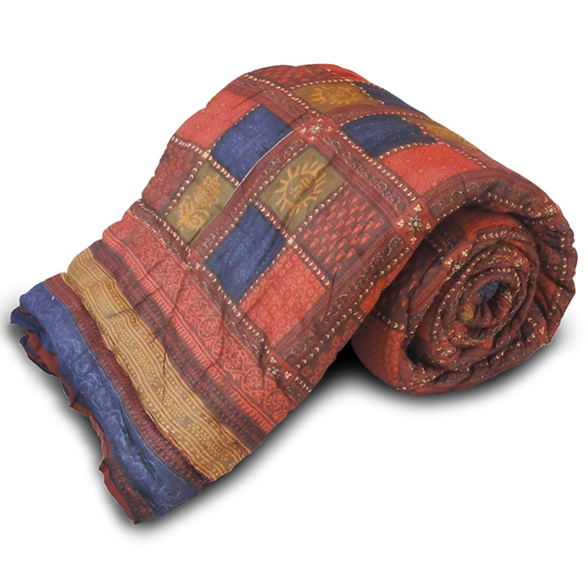 Beautiful Floral Print Soft Cotton Blanket Color 2.2X1.4 M Size