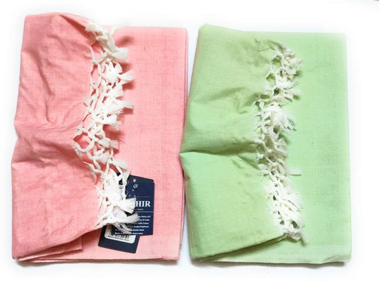 SHISHIR Pure Bhagalpuri 100% Cotton Thin Blanket Pack of 2