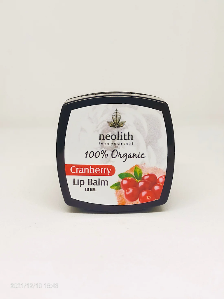 Neolith Cranberry Lip Balm || 100% Organic, Paraben & Sulphate Free ||