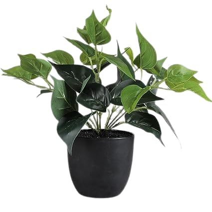 Artificial Plant Bush in Plastic Pot for Home Decor  (SIZE-10x10cm)