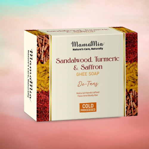 Sandalwood Turmeric & Saffron Ghee SOAP (PACK OF 3)