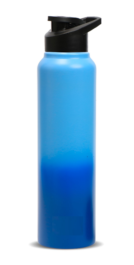 Blue Single Stainless Steel Solid Water Bottle 1 L