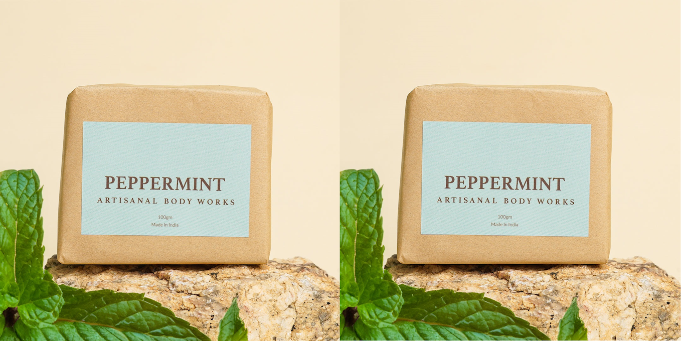 Pepper Mint Soap Bar Pack of 2