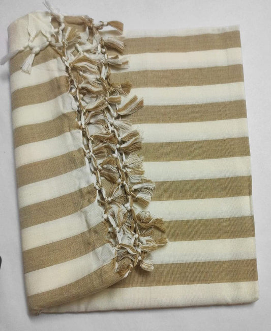 SHISHIR Cotton Soft Beautiful Striped Bhagalpuri Blanket