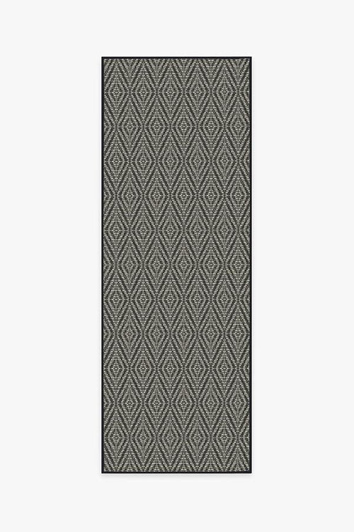 Outdoor Halo Diamond Black Rug