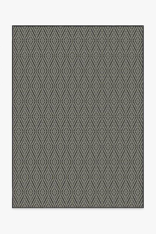 Outdoor Halo Diamond Black Rug