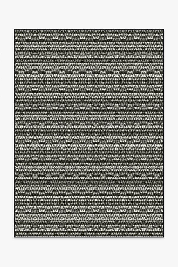 Outdoor Halo Diamond Black Rug