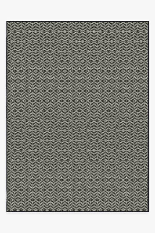 Outdoor Halo Diamond Black Rug