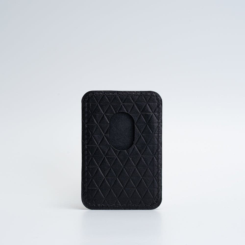 Leather wallet with MagSafe - Diamonds