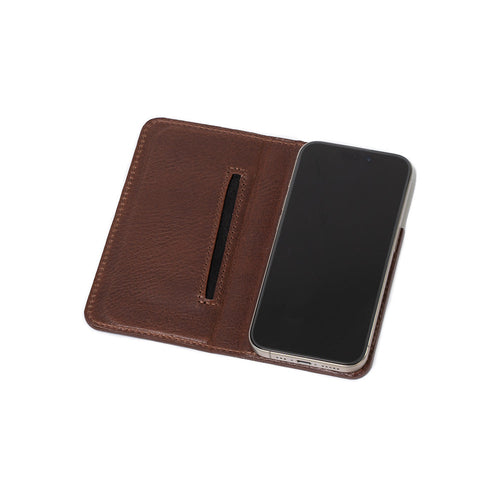 iPhone 15 series Leather Folio Case Wallet with MagSafe - The