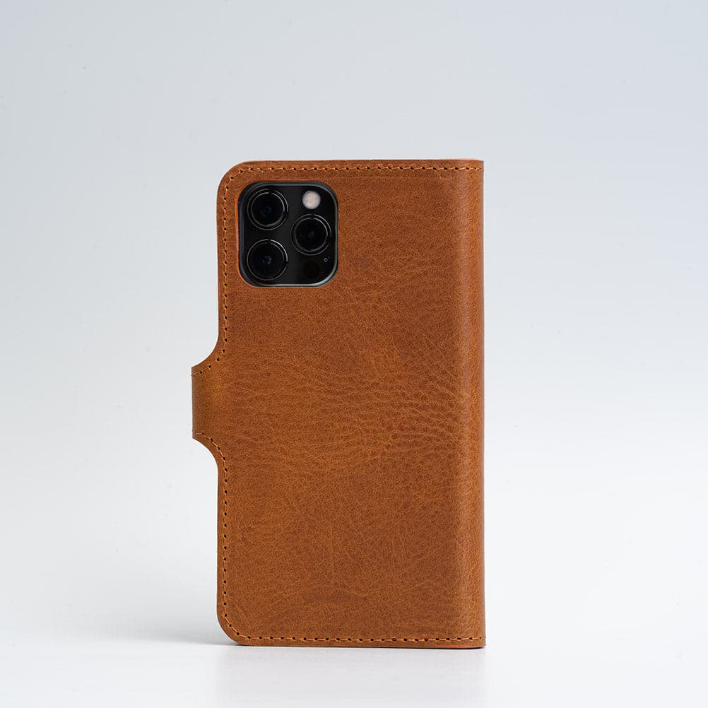 iPhone 12/13 series Full-Grain Leather Folio Case Wallet with MagSafe